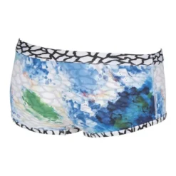 Arena Upside Down Reversible Low Waist Short - White / Multi 18 Arena Upside Down Reversible Low Waist Short - White / Multi -Swimsuit Store 001713 101 m upside down low waist short side a 004 br s 1