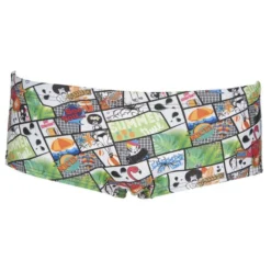 Arena Summer Comics Low Waist Short- Green / Multi 7 Arena Summer Comics Low Waist Short- Green / Multi -Swimsuit Store 001744 661 m summer comics low waist short 005 f s 1