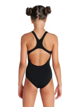 Arena Girls Team Swim Pro Solid Swimsuit - Black/White -Swimsuit Store 004762 550 3