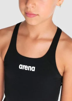 Arena Girls Team Swim Pro Solid Swimsuit - Black/White -Swimsuit Store 004762 550 4
