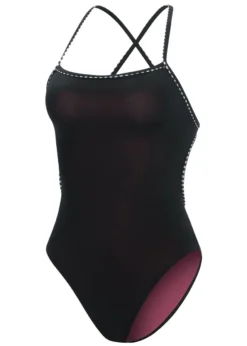 Uglies Girls Solid Swimsuit - Black