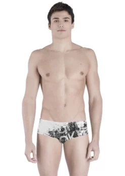 Akron Boy's Dub Trunk - White / Black