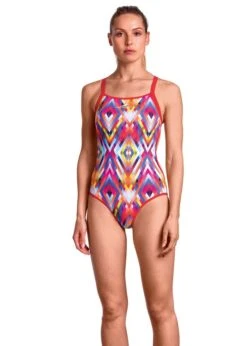 Aquafeel Girls Rainbow Diamonds V-Back Swimsuit -Swimsuit Store 21569 01 2762