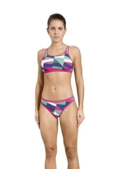 Aquafeel Girls Digital Slash Mini-Cross Back Swim Bikini -Swimsuit Store 23870 01 17 11 01 2
