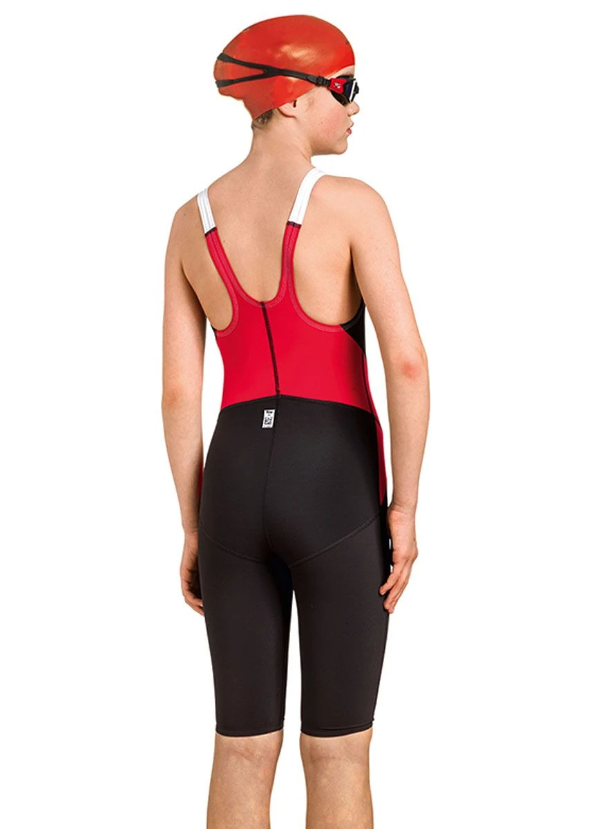 Aquafeel Girl's I-NOV N2K Closedback Kneesuit - Black/ Red 2 Aquafeel Girl's I-NOV N2K Closedback Kneesuit - Black/ Red - Image 2