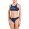 Aquafeel Girl's Night Waves Mini-cross Back Swim Bikini - Blue