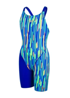 Speedo Fastskin Endurance+ Openback Kneesuit - Ultrasonic / Fluo Orange / Windsor Blue -Swimsuit Store 39161 8 09732c611 original