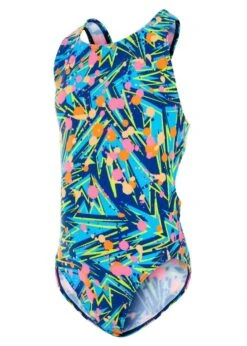 Maru Girls Splatter Pacer Auto Back Swimsuit - Multi