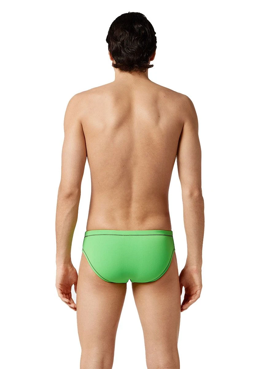 Akron Addison Evo Bicolour Brief - Grey/ Green 2 Akron Addison Evo Bicolour Brief - Grey/ Green - Image 2