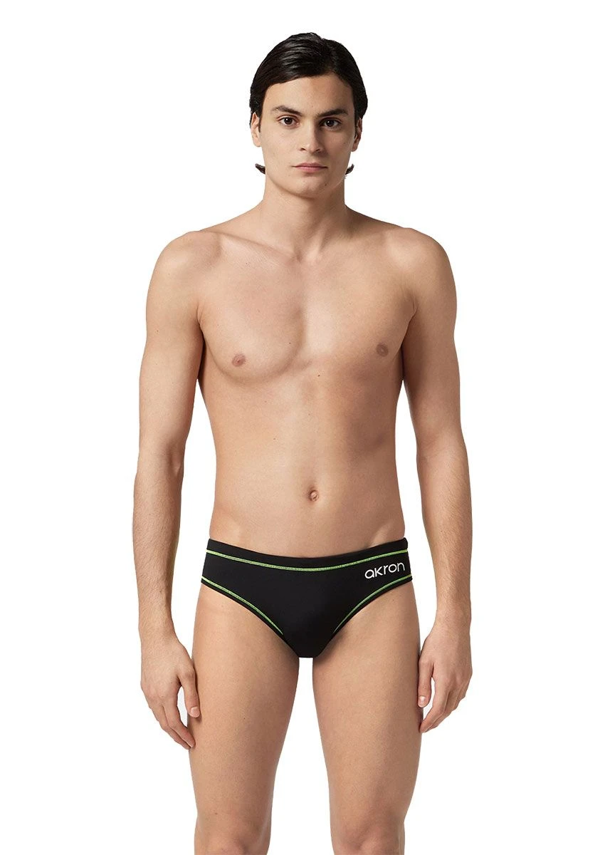 Akron Addison Evo Bicolour Brief - Black/ Neon Green 1 Akron Addison Evo Bicolour Brief - Black/ Neon Green