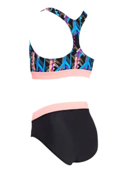 Zoggs Girls Shimmer Muscle Swim Bikini -Swimsuit Store 5113191 shimmer muscle 2 piece bk