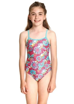 Zoggs Girl's Garden Party Yaroomba Floral Swimsuit