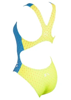 Akron Girls Babbitt 4 Colours Swimsuit - Sky Blue / Yellow -Swimsuit Store 687 fant7 03 1