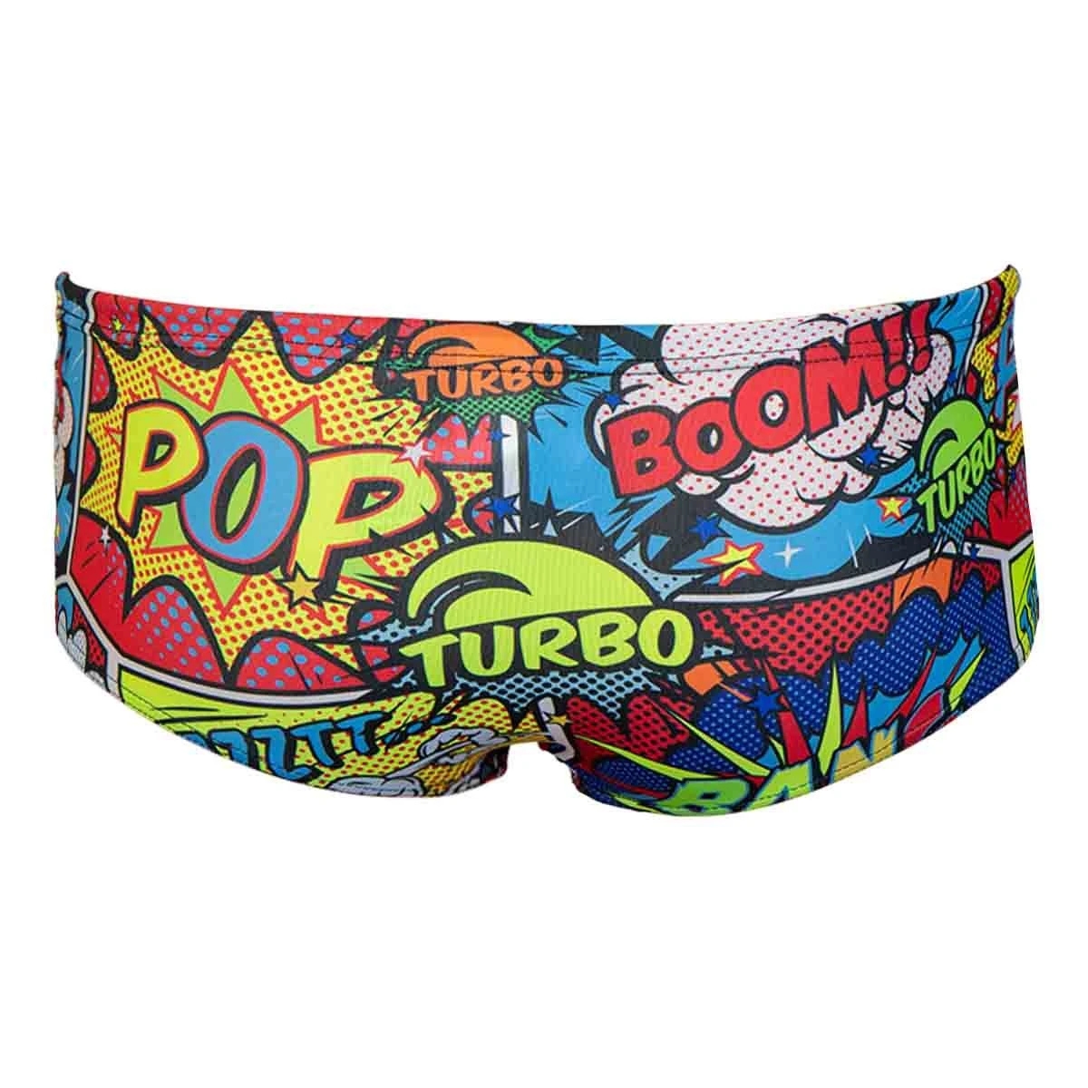 Turbo Boy's Comic Boom Super Tank Trunks - Red 4 Turbo Boy's Comic Boom Super Tank Trunks - Red - Image 4