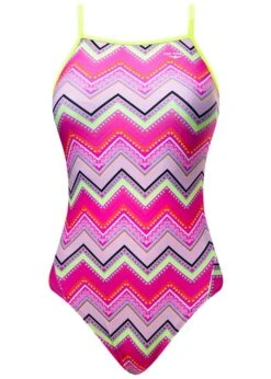 The Finals Funnies Girl's Fiesta Wing Back Swimsuit - Multi