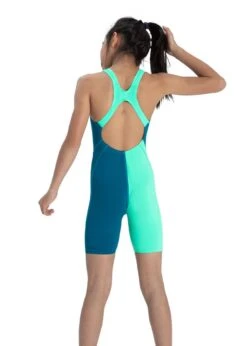 Speedo Girl's Fastskin Junior Endurance+ Kneesuit - Nordic Teal / Green Glow -Swimsuit Store 8 09732d884 44 1