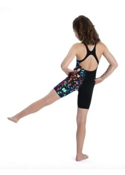 Speedo Girl's Fastskin Junior Endurance+ Kneesuit - Black / Beautiful Blue -Swimsuit Store 8 09732d890 057