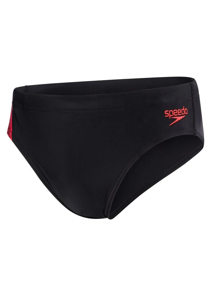 Speedo Placement 7cm Brief - Black / Chroma Blue / Lava Red 6 Speedo Placement 7cm Brief - Black / Chroma Blue / Lava Red - Image 6