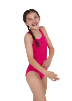 Speedo Girl's Essential Endurance+ Medalist Swimsuit - Electric Pink