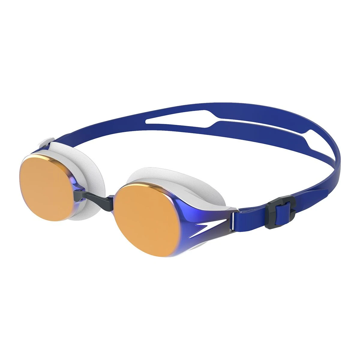Speedo Hydropulse Mirrored Goggles - Beautiful Blue/White/Gold Mirror 1 Speedo Hydropulse Mirrored Goggles - Beautiful Blue/White/Gold Mirror