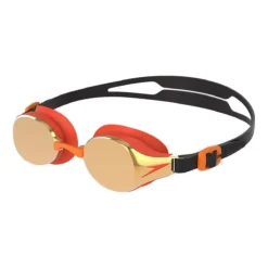 Speedo Hydropure Mirrored Junior Goggles - Black/Mango/Gold