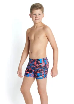 Speedo Boys Allover Aqua Shorts Blue/Red 7 Speedo Boys Allover Aqua Shorts Blue/Red -Swimsuit Store 8 33162b043 c web