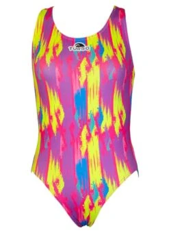 Turbo Girl's Mesh Colour Swimsuit - Pink -Swimsuit Store 8306401 0011 3 1