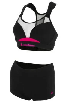 Aquasphere Girls Kobi 2 Piece Swimsuit - Black / Pink