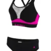 Aquasphere Girls Kuma Aqua Aerobics Swim Bikini - Black / Pink