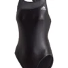 Adidas Girl's GLAM ON Shiny Swimsuit - Black