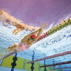 Amanzi Girl's Peachy Palms Pro Back Swimsuit -Swimsuit Store am10302 peachypalms 1 1