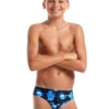 AMANZI Boy's Skulduggery Briefs - Black / Blue