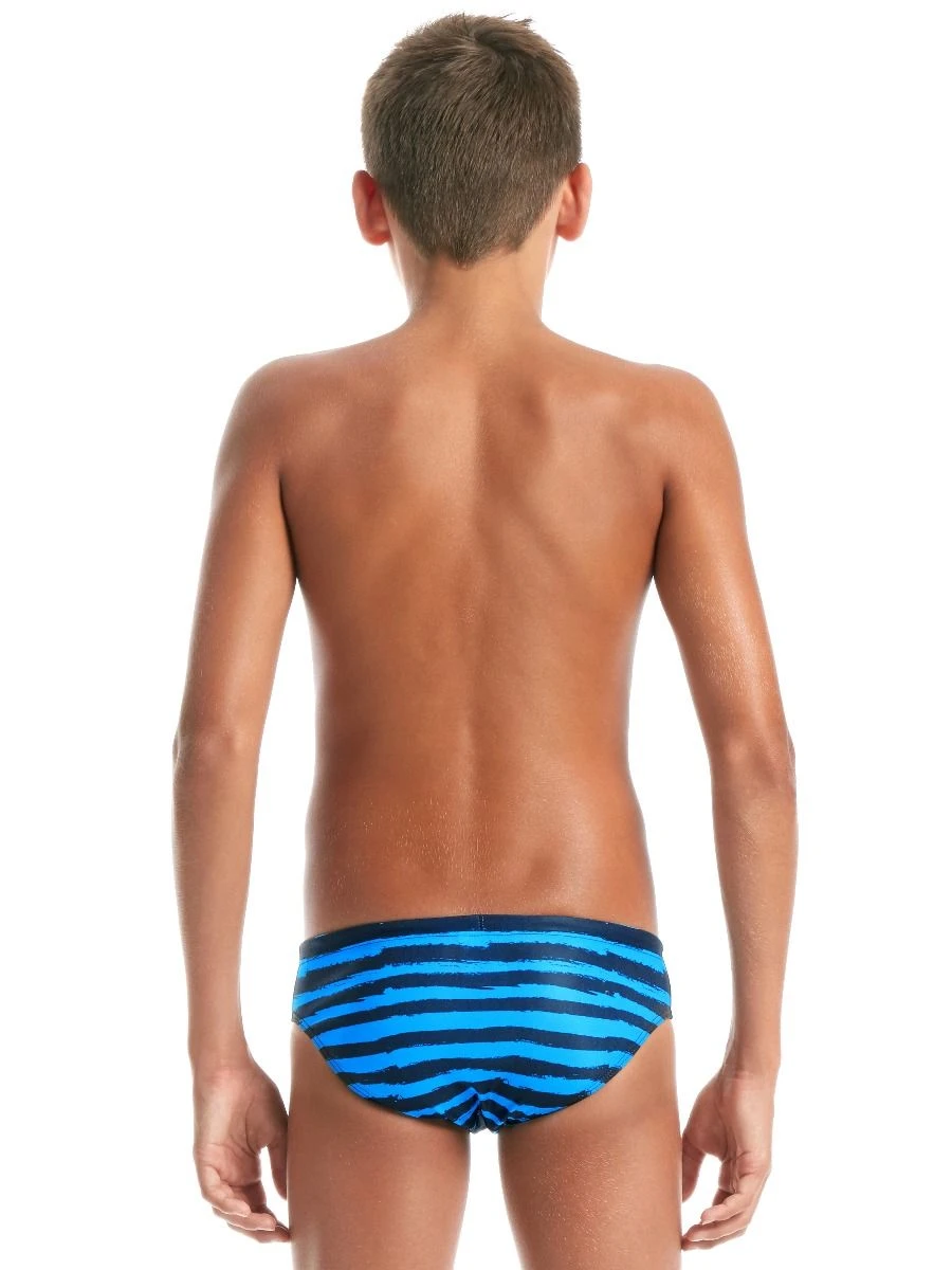 AMANZI Boy's Skulduggery Briefs - Black / Blue 2 AMANZI Boy's Skulduggery Briefs - Black / Blue - Image 2