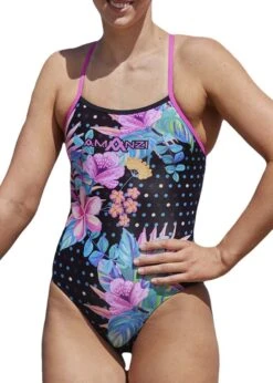 Amanzi Girl's Botanica Pro Back Swimsuit -Swimsuit Store amanzi botanica front girls
