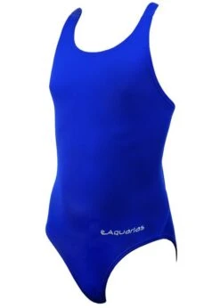 Aquarias Girls Solid Bladeback Costume Royal Blue
