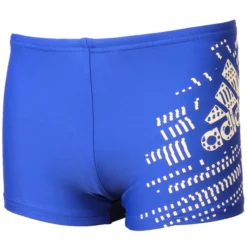 Adidas Boys Performance Swim Boxers - Royal / White