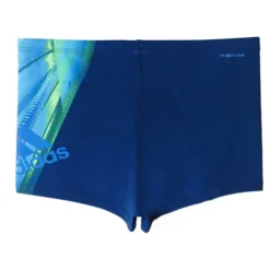 Adidas Boys Graphic Swim Boxers - Shock Blue -Swimsuit Store ay2828 02 laydown 1