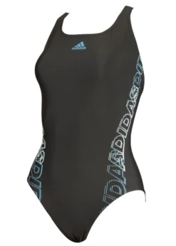 Adidas Girls Graphic Swimsuit - Black / Blue
