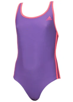 Adidas Girls 3-Stripes Swimsuit - Unity Purple