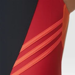 Adidas Girls Colorblock Swimsuit - Black / Ray Red -Swimsuit Store ay6822 42 detail