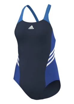 Adidas Girls Colorblock Swimsuit - Collegiate Navy
