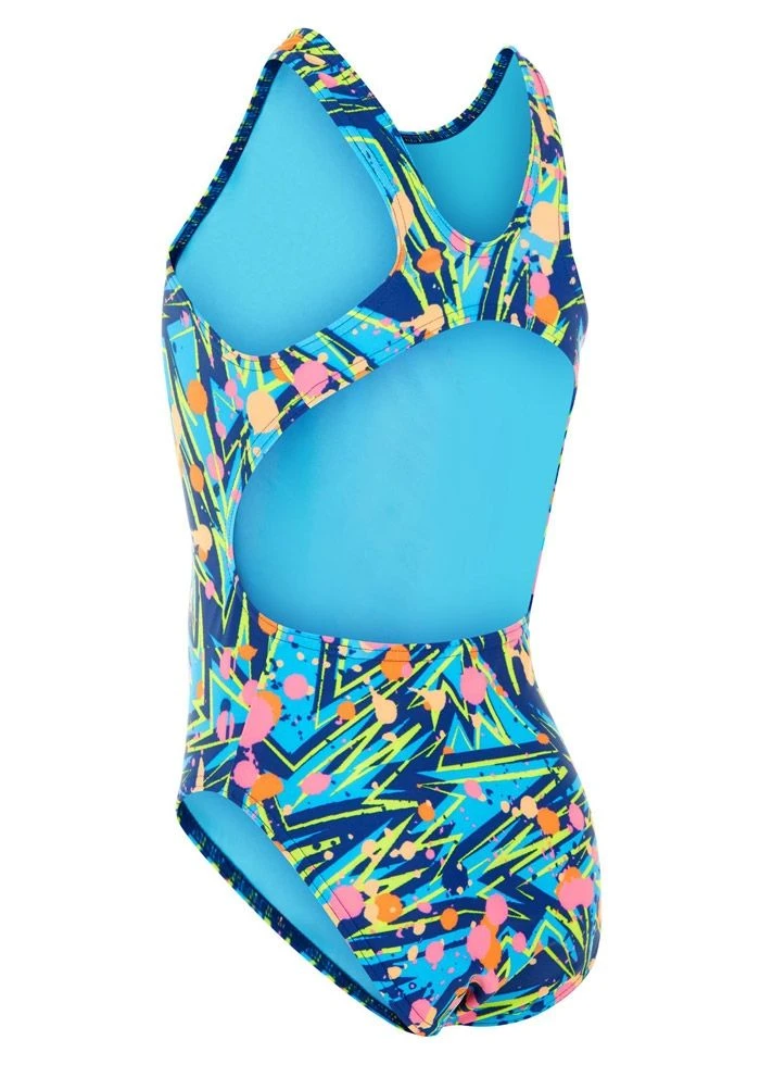 Maru Girls Splatter Pacer Auto Back Swimsuit - Multi 2 Maru Girls Splatter Pacer Auto Back Swimsuit - Multi - Image 2
