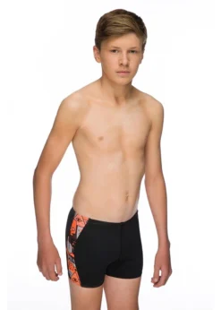 Maru Boys Lookout Pacer Panel Swim Shorts - Orange -Swimsuit Store bk6000 1