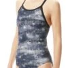 TYR Girl's American Dream Daimondfit Swimsuit - Black/Grey