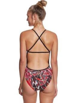 Dolfin Girls Graphlite Vantage Cross Back Swimsuit - Red -Swimsuit Store dolfin 28 1 1