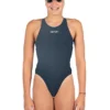 Akron Girls Babbitt Evo Swimsuit - Navy/Comedy Green