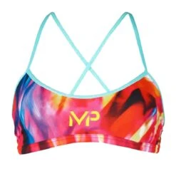 MP Michael Phelps Girl's Rumba Two Piece Swim Bikini Top -Swimsuit Store elite training suit rumba 2 piece top women black liner sw3659999 02 front 2