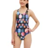 Maru Girl's Pina Colada Ecotech Sparkle Auto Back Swimsuit - Black/Multi