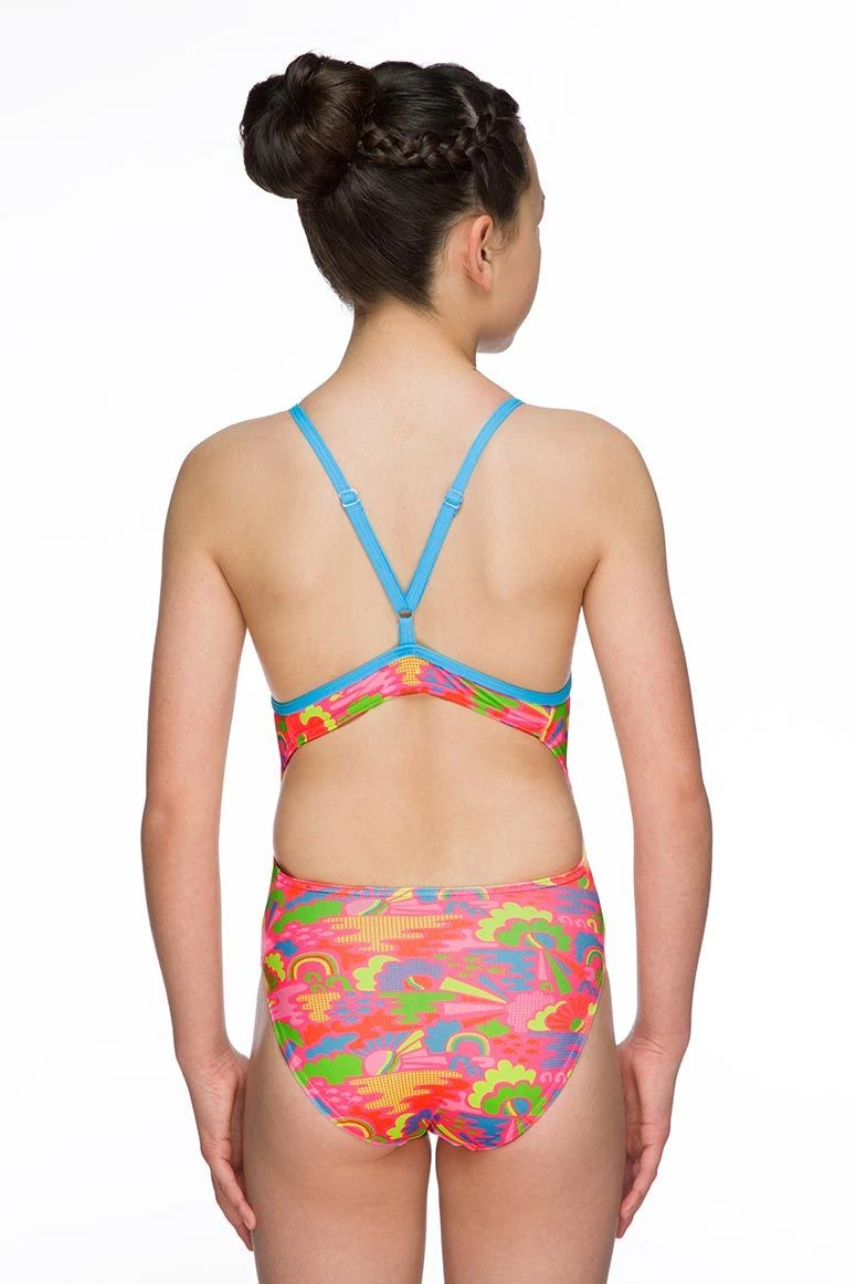 Maru Girls Happy Days Pacer Aero Back Swimsuit 4 Maru Girls Happy Days Pacer Aero Back Swimsuit - Image 4
