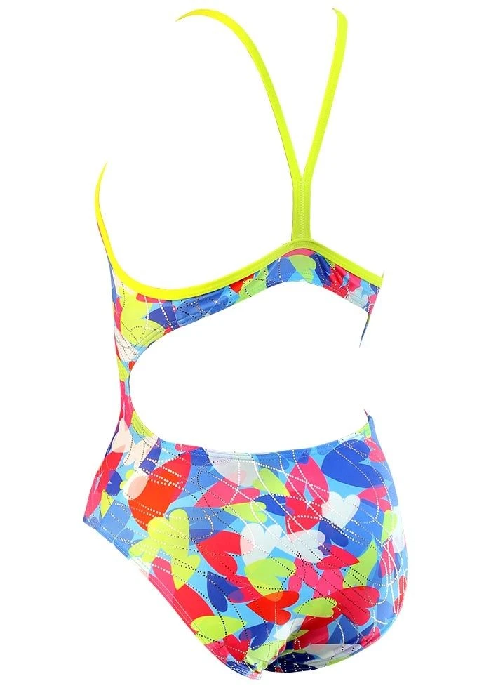 Maru Girls Puzzled Hearts Swimsuit 2 Maru Girls Puzzled Hearts Swimsuit - Image 2